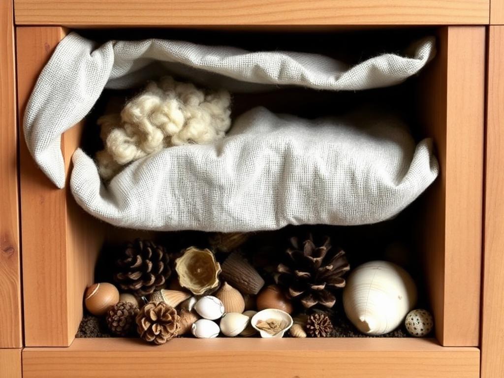 Caixa sensorial de texturas ocultas — técnica do Ateliê Itinerâncias