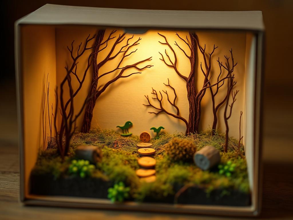 Dioramas em caixas de sapato — técnica do Ateliê Itinerâncias