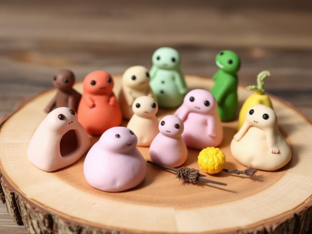 Micro-esculturas em massinha vegetal — técnica do Ateliê Itinerâncias